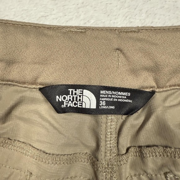 The North Face Pants Mens 36 Long Khaki Convertible Zip Off Hiking Lightweight - Picture 6 of 16